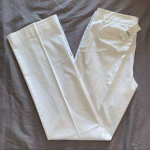NWT : NY&Co : White Stretch Trousers : Size 2 TALL